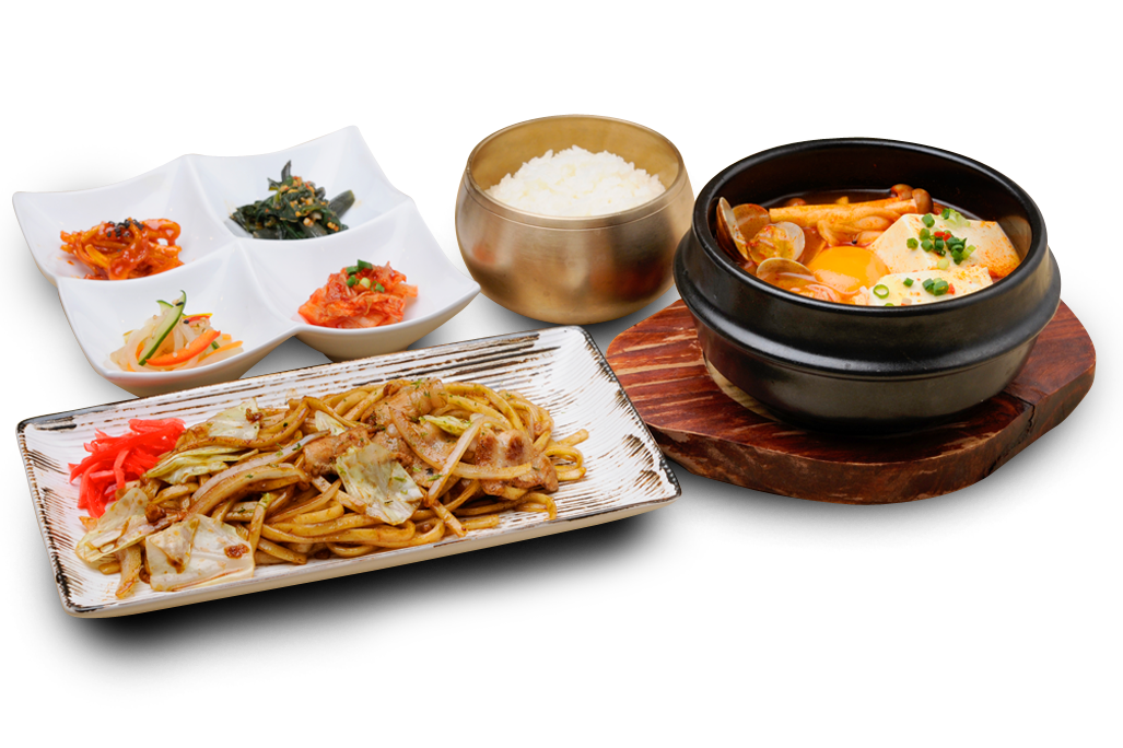 恋火ランチセット (ハーフB) - 新大久保