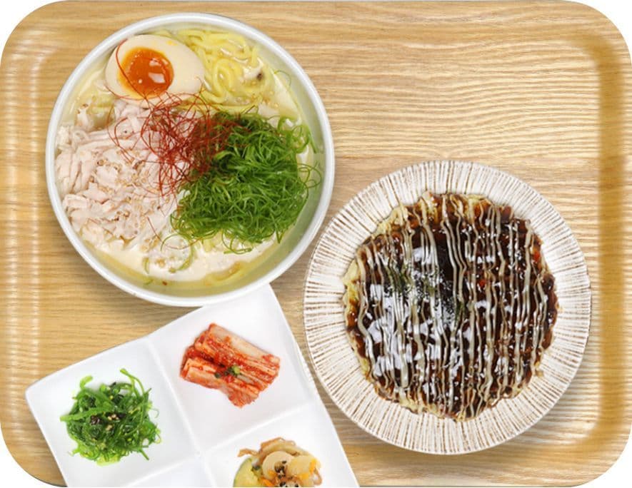 鶏白湯ラーメン&お好みセット - 恋火 新大久保